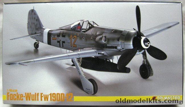 Trimaster 1/48 Focke-Wulf FW-190D-12  - Luftwaffe JG26 (3 Different Aircraft) - (FW190D12), MA-2 plastic model kit